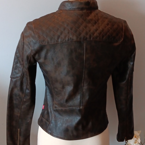 Levi Strauss brown vegan leather jacket NWT - Picture 5 of 13